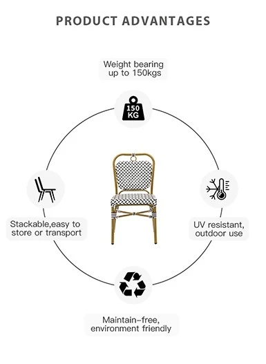 China French-Inspired Outdoor Patio Dining Chairs China French-Inspired Outdoor Patio Dining Chairs