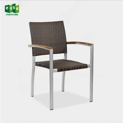 PE Rotan Stoel Bistro Patio Franse stijl All Seasonon Outdoor Café Eetkamerset Meubilair