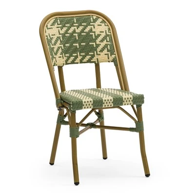 Parijse Franse Bistro Rotan Stoelen